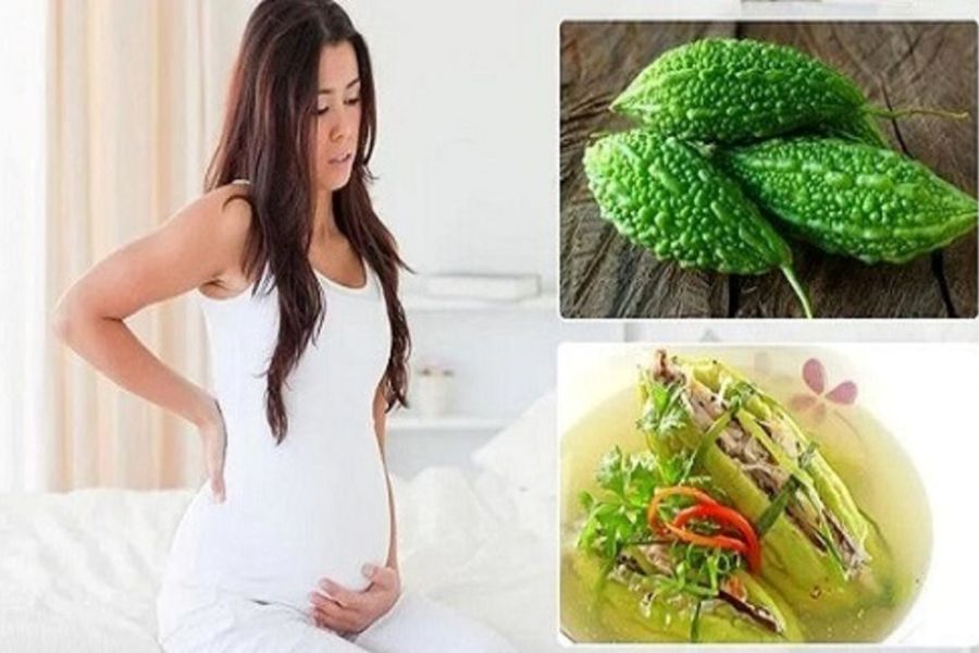 Hàm lượng quinine, saponic glycosides và morodicine trong khổ qua có thể gây ngộ độc cho mẹ bầu